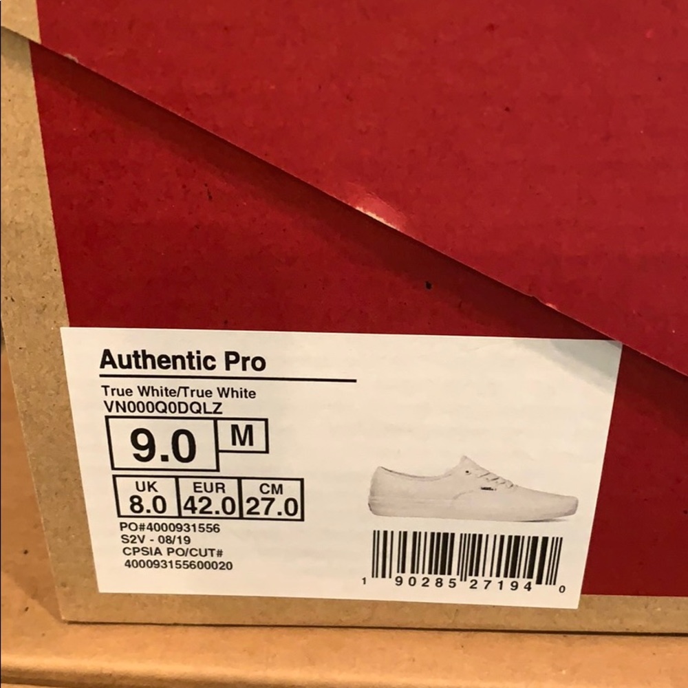 Vans Shoes Mens size 9 White